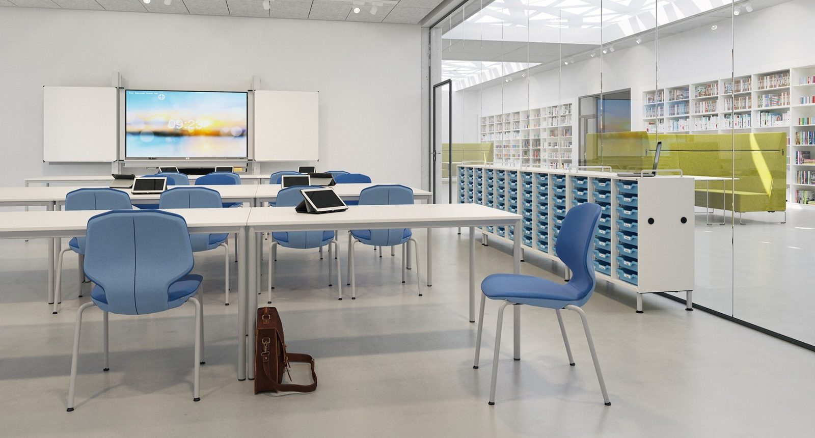 JUMPER Air Four polsterēts apmeklētāju krēsls, EcoTable-R galds